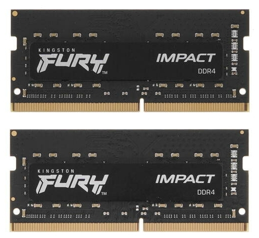 Модуль оперативной памяти SO-DIMM 2x16ГБ DDR4 SDRAM Kingston "FURY Impact" KF426S16IBK2/32