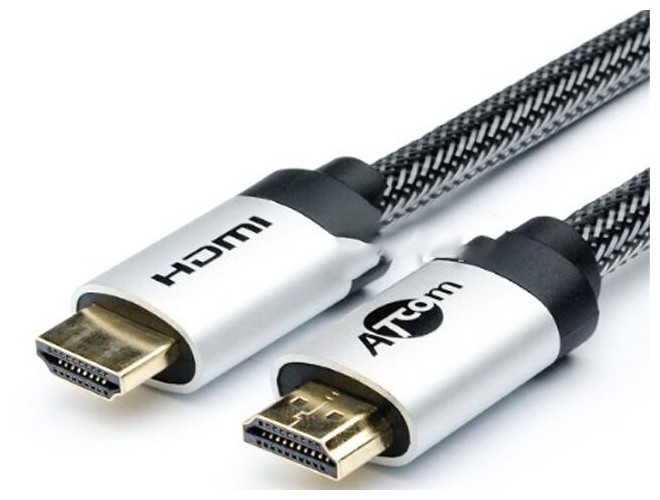 Кабель HDMI2.0 Atcom "AT3780", позолоченные контакты, с ферритовыми кольцами