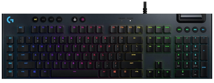 Клавиатура Logitech "G815 Carbon Tactile" 920-008991, подсветка, черный