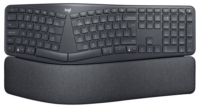 Клавиатура Logitech "K860 Wireless ERGO" 920-010110, беспров., черный