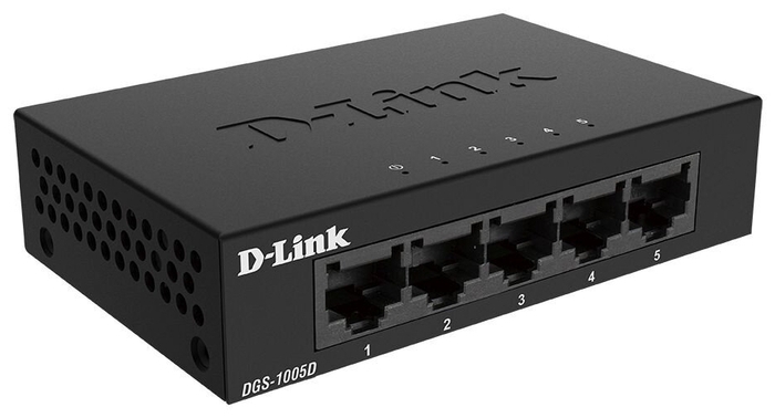 Коммутатор D-Link "DGS-1005D/J2A" 5 портов 1Гбит/сек.