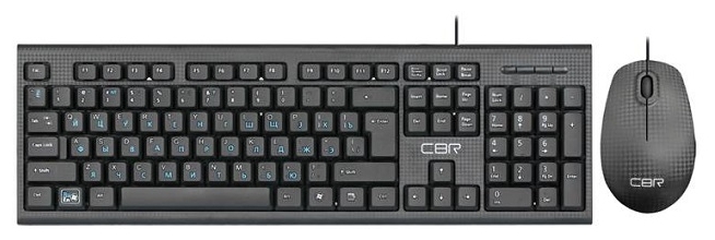 Комплект клавиатура + мышь CBR "KB SET 711 Carbon" черный