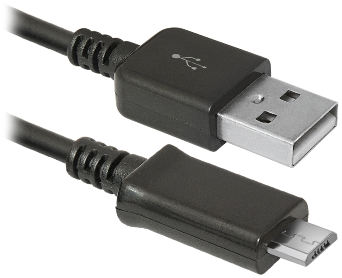 Кабель USB2.0 соединительный USB A-microB Defender "USB08-03H" 87473, черный