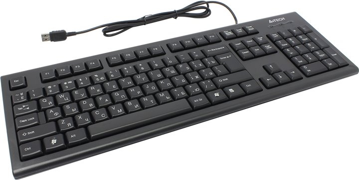 Клавиатура A4Tech "KR-85", 104кн., черный