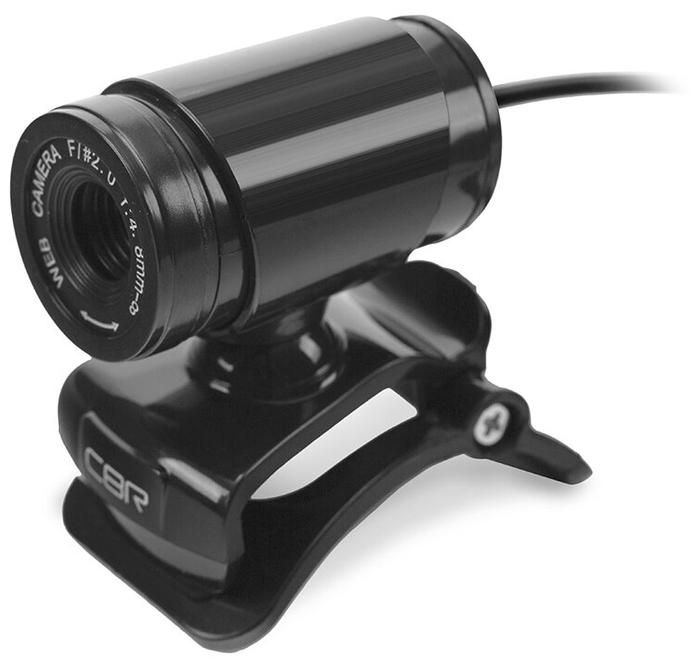 Веб-камера CBR "CW 830M", с микрофоном, черный