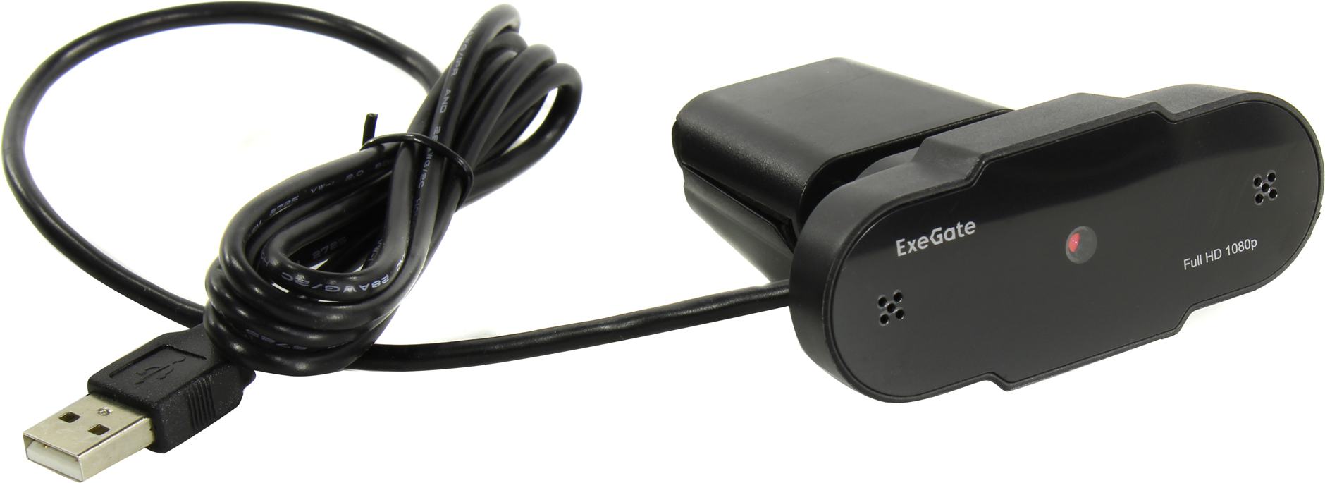 Веб-камера ExeGate "C615 BlackView" EX287387RUS, с микрофоном, черный
