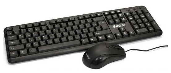 Комплект клавиатура + мышь ExeGate "MK120 Combo" EX286204RUS, черный