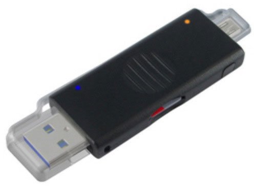 Картридер microSD Speed Dragon "UCR01A" OTG, внешн., черный
