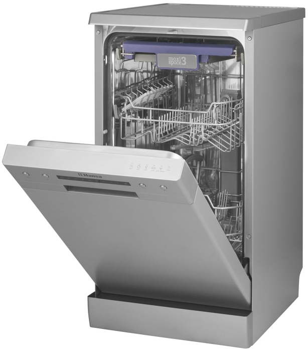null Посудомоечная машина Hansa "ZWM416SEH", 45 см, A++, AquaStop, серебристый. null.