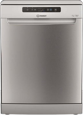 null Посудомоечная машина Indesit "DFC 2B+19 AC X", 60 см, A, AquaStop, серебристый. null.