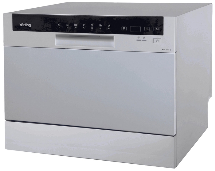 Посудомоечная машина Korting "KDF 2050 S", 55 см, A+, AquaStop, серебристый