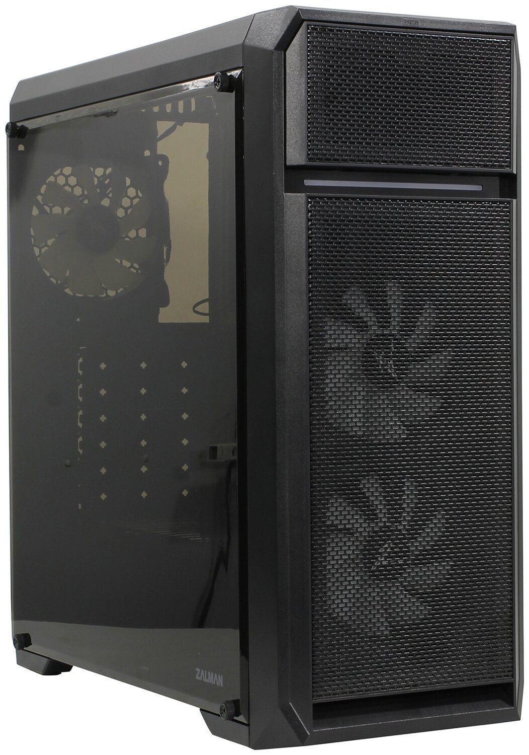 Корпус Miditower Zalman "N5 OF", ATX, черный