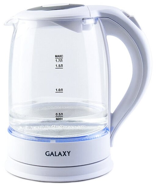 Чайник Galaxy "GL0553", электрический, белый
