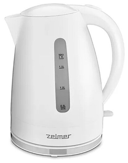 Чайник Zelmer "ZCK7617W WHITE", электрический, белый