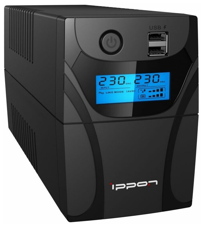 Источник бесперебойного питания 800ВА Ippon "Back Power Pro II 800", C13, черный