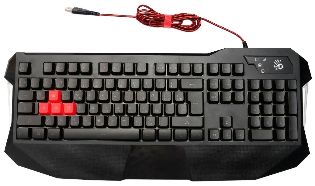 Клавиатура A4Tech "Bloody B130", подсветка, водостойкая, черный