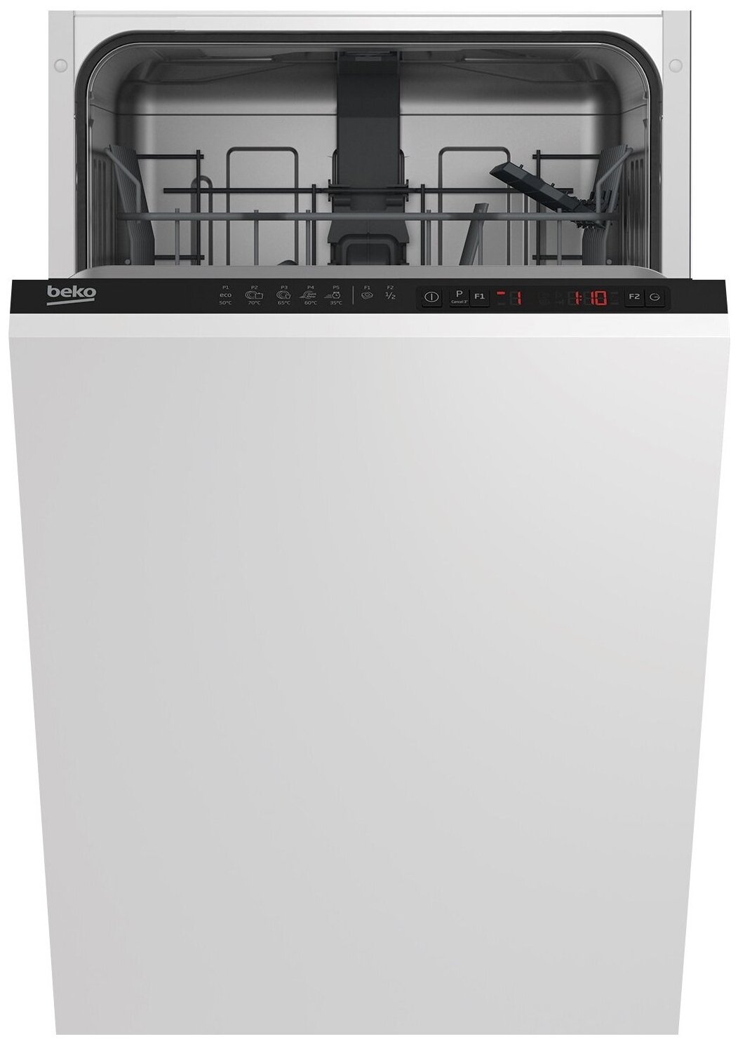 Посудомоечная машина Beko "DIS25010", встраиваемая, 45 см, A+, AquaStop