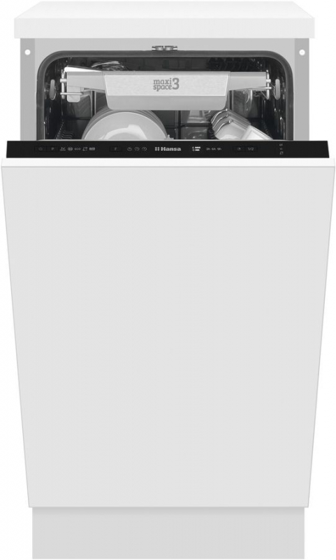 Посудомоечная машина Hansa "ZIM435EQ", встраиваемая, 45 см, A++, AquaStop