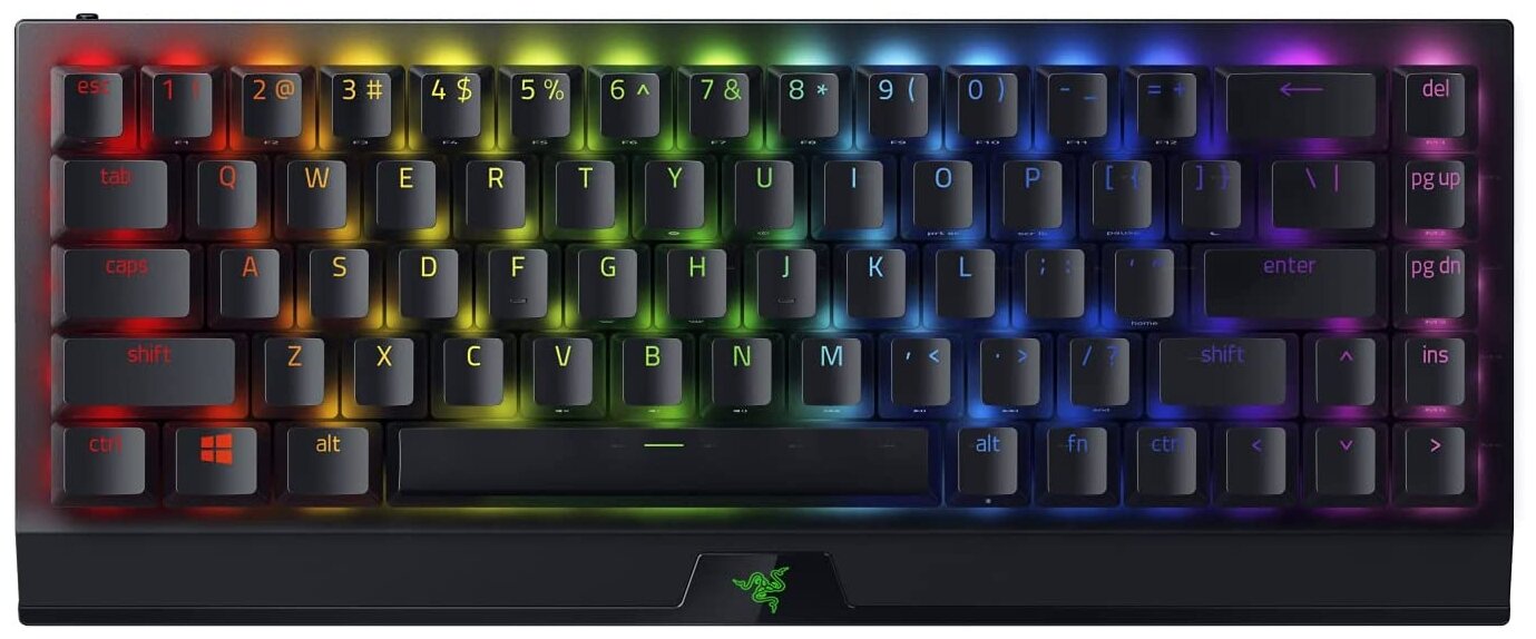 Клавиатура Razer "BlackWidow V3 Mini Green Switch" RZ03-03891600-R3R1, беспров., подсветка, черный