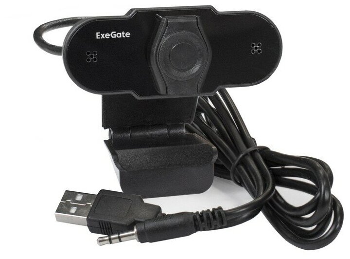 Веб-камера ExeGate "C310 BlackView" EX287384RUS, с микрофоном, черный