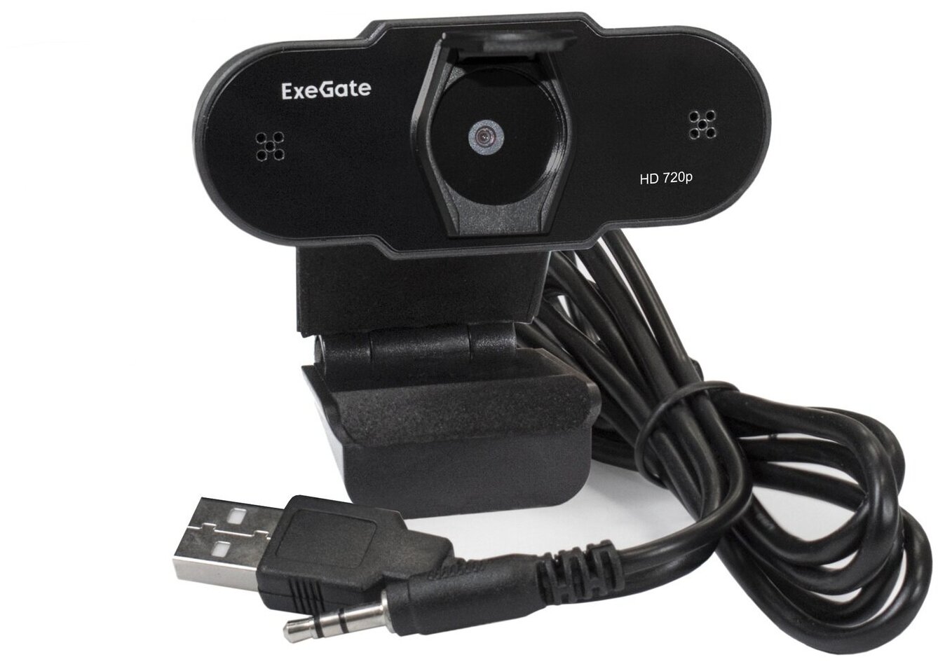 Веб-камера ExeGate "C525 BlackView Tripod" EX287386RUS, с микрофоном, штатив, черный