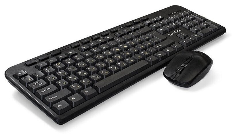 Комплект клавиатура + мышь ExeGate "MK240 Combo" EX286220RUS, беспров., черный