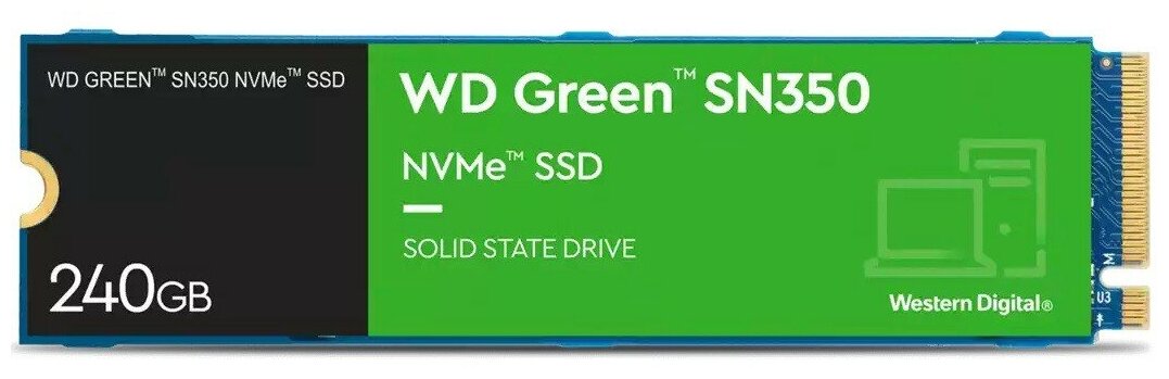 SSD диск 240ГБ M.2 Western Digital "Green" WDS240G2G0C