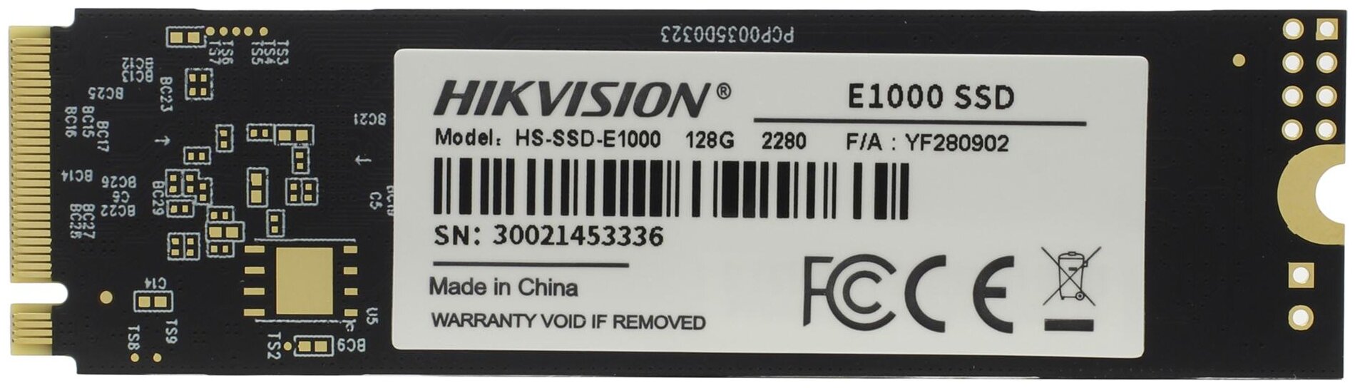SSD диск 128ГБ M.2 Hikvision "E1000" HS-SSD-E1000/128G