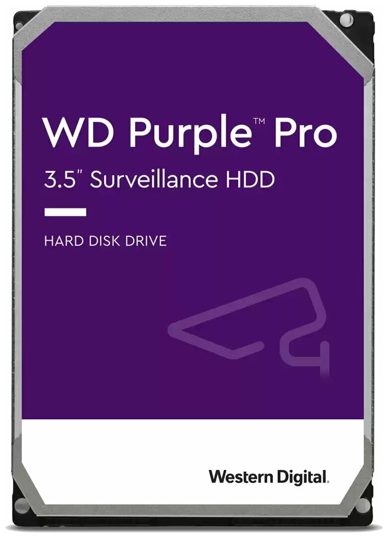 Жесткий диск 12ТБ Western Digital "Purple WD121PURP", 7200об./мин., 256МБ