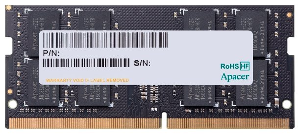 Модуль оперативной памяти SO-DIMM 4ГБ DDR4 SDRAM Apacer "AS04GGB26CQTBGH" ES.04G2V.KNH