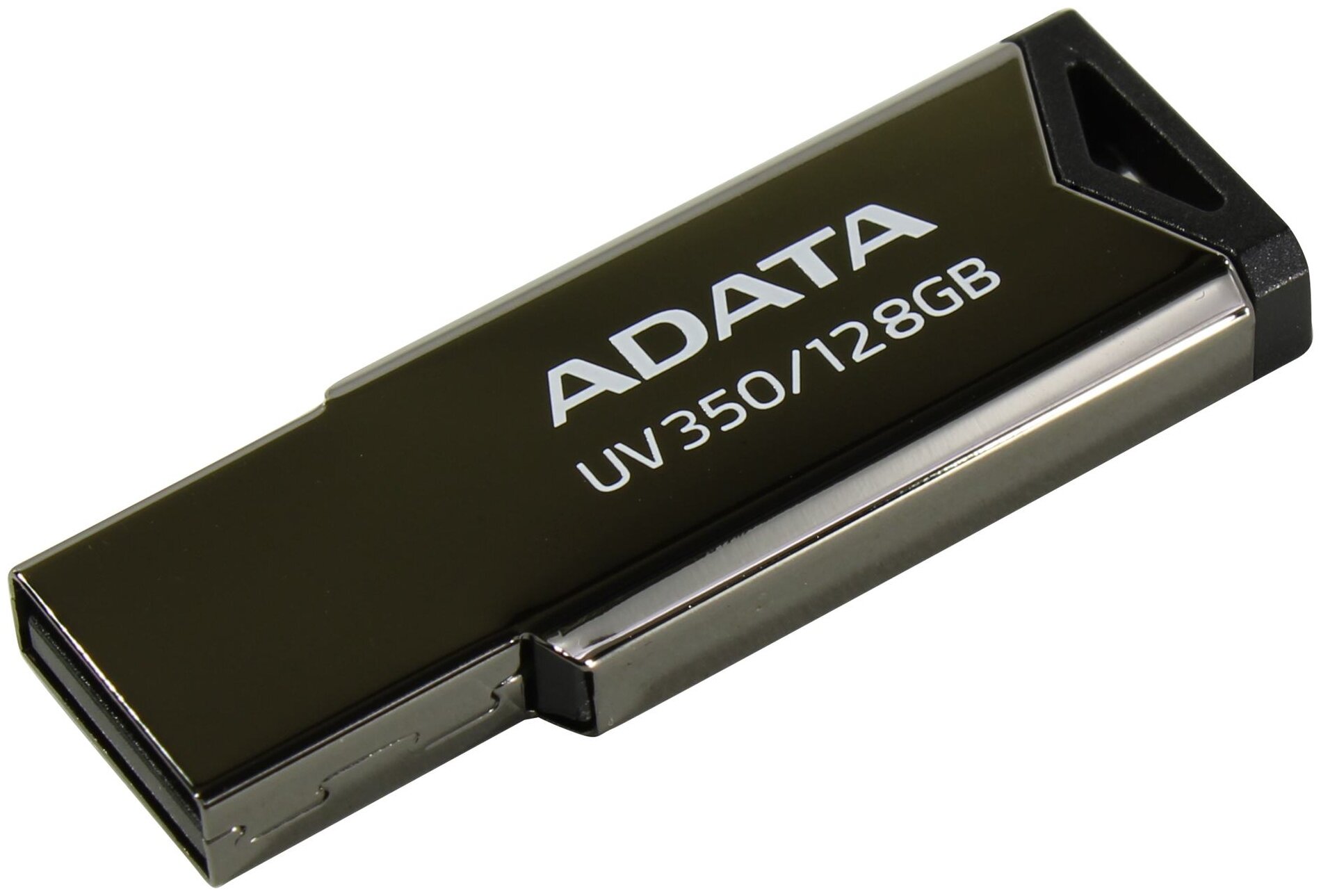Накопитель USB flash 128ГБ ADATA "UV350" AUV350-128G-RBK, серебр.