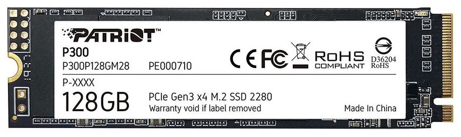 SSD диск 128ГБ M.2 Patriot "P300" P300P128GM28