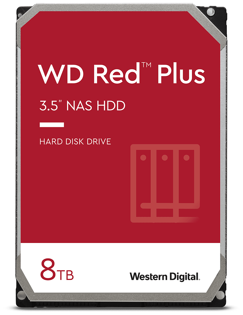 Жесткий диск 8ТБ Western Digital "Red Plus WD80EFZZ", 7200об./мин., 128МБ