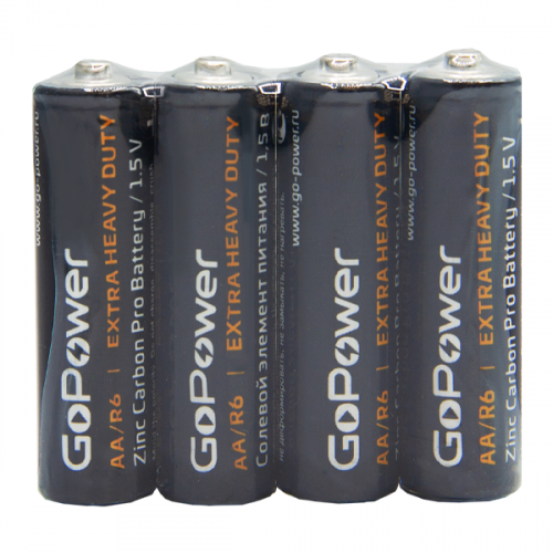 null Батарейка GoPower "Extra Heavy Duty" 00-00015592, 1.5В AA/R6. null.