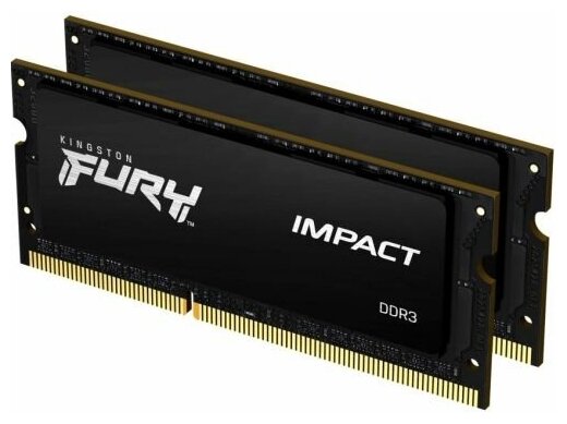 null Модуль оперативной памяти SO-DIMM 2x8ГБ DDR3L SDRAM Kingston "FURY Impact" KF318LS11IBK2/16. null.