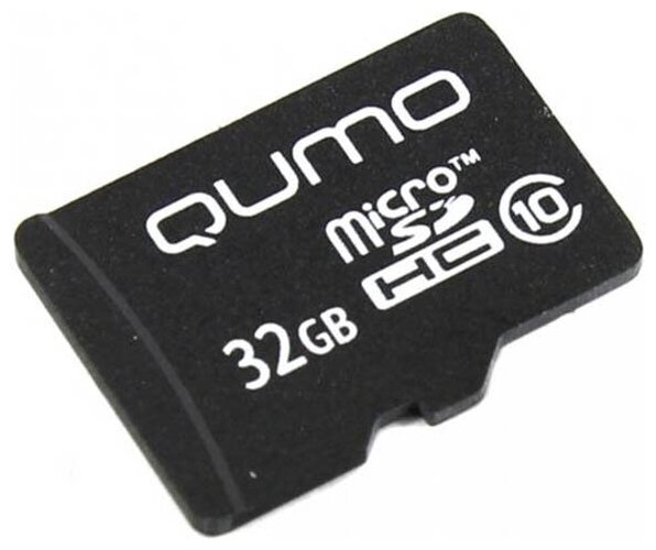 Карта памяти 32ГБ Qumo "QM32GMICSDHC10NA" microSD UHS-I Class10