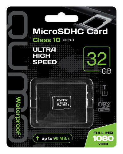 Карта памяти 32ГБ Qumo "QM32GMICSDHC10U1NA" microSD UHS-I U1 Class10
