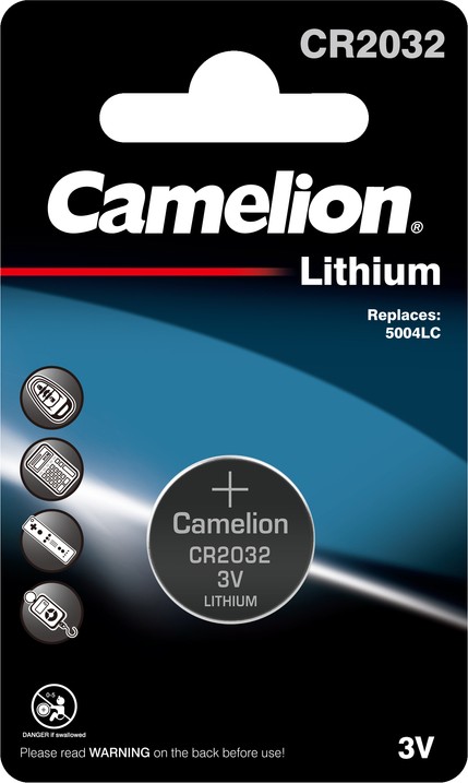 Батарейка Camelion "Lithium CR2032" 3.0В CR2032-BP1
