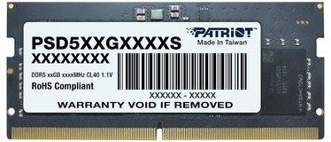 Модуль оперативной памяти SO-DIMM 16ГБ DDR5 SDRAM Patriot "PSD516G480081S"