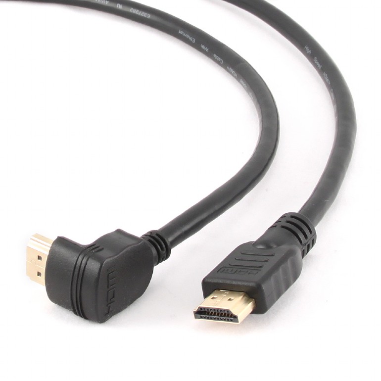 Кабель HDMI1.4 Gembird "Cablexpert CC-HDMI490-10", угловой, позолоченные контакты