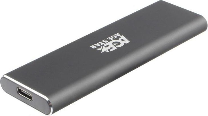 Контейнер Agestar "31UBNV1C" для M.2 SSD 2230/42/60/80, алюминиевый, серый