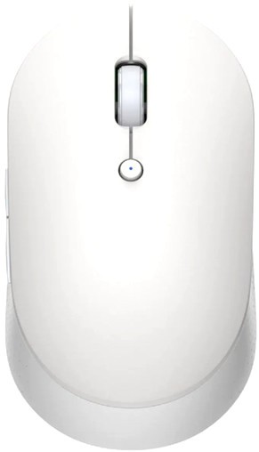 Оптическая мышь Xiaomi "Mi Dual Mode Wireless Mouse Silent Edition" HLK4040GL, беспров., 5кн.+скр., белый