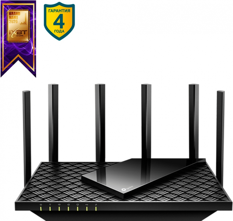 Беспроводной маршрутизатор TP-Link "Archer AX73" WiFi 4804+574Мбит/сек. + 4 порта LAN 1Гбит/сек. + 1 порт WAN 1Гбит/сек. + 1 порт USB3.0