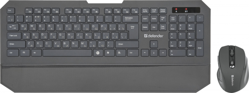 Комплект клавиатура + мышь Defender "C-925 Berkeley" 45925, беспров., черный