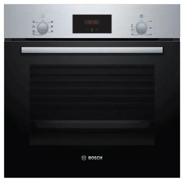 Духовой шкаф Bosch "Serie 2" HBF133BR0, встраиваемый, электрический, A, серебристо-черный