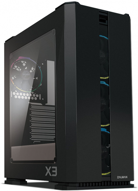 Корпус Miditower Zalman "X3 Black", ATX, черный