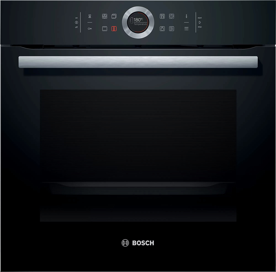 Духовой шкаф Bosch "Serie 8" HBG675BB1, встраиваемый, электрический, A+, черный