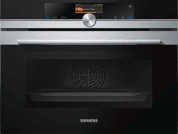 Духовой шкаф Siemens "CS636GBS2", встраиваемый, электрический, A+, серебристо-черный