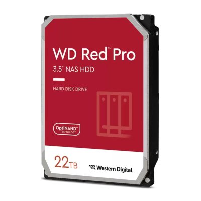 Жесткий диск 22ТБ Western Digital "Red Pro WD221KFGX", 7200об./мин., 512МБ