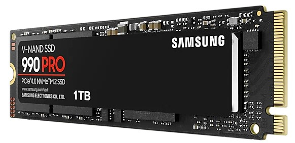 SSD диск 1ТБ M.2 Samsung "990 PRO" MZ-V9P1T0BW